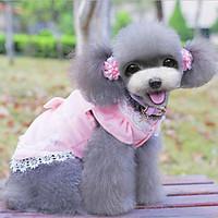 dog dress dog clothes fashion solid blue blushing pink