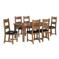Dorset 160-210cm Extending Dining Table with 6 Chairs