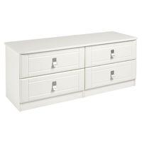 dolce 4 drawer wide chest cream