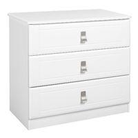 Dolce 3 Drawer Chest White