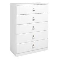 Dolce 5 Drawer Chest White