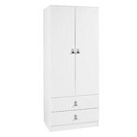 Dolce 2 Door 2 Drawer Wardrobe White