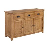 Dorset Oak Large 3 Drawer Sideboard