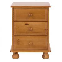 Dovedale 3 Drawer Bedside Cabinet