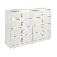 dolce 8 drawer wide chest cream