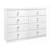 Dolce 8 Drawer Wide Chest White