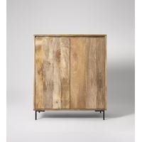 douglas bar cabinet in mango wood iron