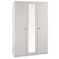 Dolce Tall 3 Door Mirrored Wardrobe Cashmere