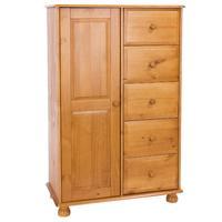 Dovedale Pine 1 Door 5 Drawer Chest