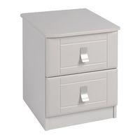 Dolce 2 Drawer Bedside Cashmere