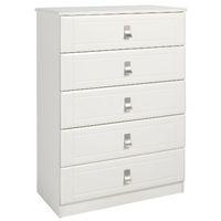 Dolce 5 Drawer Chest Cream