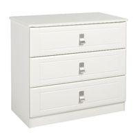 Dolce 3 Drawer Chest Cream