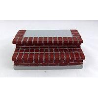 Dolls House Miniature Accessory Brick Front Door Step Entry Stairs