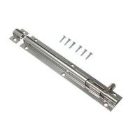 Door Bolt Barrel Slide Lock 150MM 6 Inch Chrome with Screws ( pack of 10 )