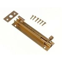 door barrel slide bolt cranked offset 100mm 4 inch brass screws pack o ...