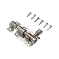 door bolt barrel slide lock 38mm 1 12 inch chrome with screws pack of  ...