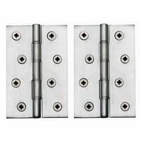 double phosphor washered and screws hinge set of 2 finish satin chrome ...