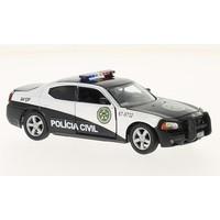 Dodge Charger, black/white, Fast Five, 2011, Model Car, Ready-made, Greenlight 1:43