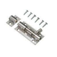 Door Bolt Barrel Slide Lock 50MM 2 Inch Chrome with Screws ( pack of 6 )