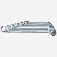 Double ended ring spanner set 12 pcs 6-34 mm