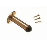 Door Stop Stay Pillar Type 63MM 2 1/2 Inch Polished Brass + Screws ( pack of 20 )