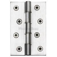 Double Phosphor Washered Hinge (Set of 2) Finish: Satin Chrome, Size: 10.16 cm H x 6.68 cm W