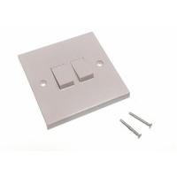 Double Wall Light Switch 2 Gang 2 Way Rocker ( pack of 10 )