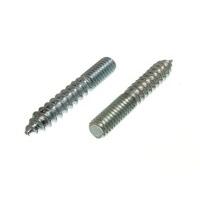 dowel screw double end wood to metal m6 6mm x 38mm bzp steel pack 200 