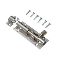 Door Bolt Barrel Slide Lock 63MM 2 1/2 Inch Chrome with Screws ( pack of 50 )