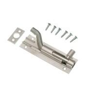 Door Bolt Barrel Offset Cranked 75MM 3 Inch Aluminium + Screws ( pack of 24 )