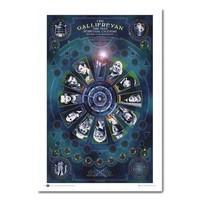 doctor who gallifreyan calendar poster white framed 965 x 66 cms appro ...