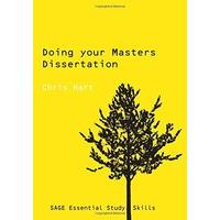 Doing Your Masters Dissertation (SAGE Study Skills Series)