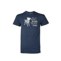 dog is good fun and games t shirt unisex blue