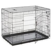 Dog Life Dog Crate Double Door Black Extra Large