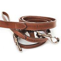 dog lead in wide leather design