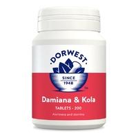 Dorwest Damiana & Kola for Pets - 200 tablets
