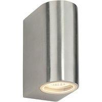 Doron 2 x 35W GU10 Up & Down Wall Aluminium IP44 - 34220