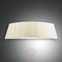 dorotea designer wall light semi circular beige