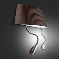 Dorotea LED Designer Wall Light Elegant Brown
