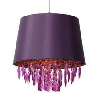 Dolti - hanging light + acrylic adornment, violet