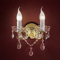 Dolores Crystal Wall Light Two Bulbs
