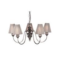 DOR0567 Doreen 5 Light Pewter Pendant Ceiling Light