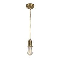 DOUILLE/P AB Douille Lamp Holder Celing Pendant Light In Aged Brass (Fitting Only)
