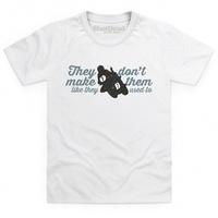 dont make them like they used to kids t shirt