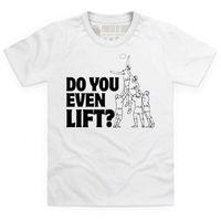 do you even lift kids t shirt
