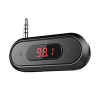 Doosl 3.5mm FM Transmitter Hands-free Calling Wireless Radio Car Kit Compatible with iPhone Samsung with 3.5mm Audio Jack