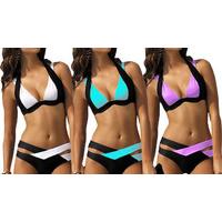 Double Strap Detail Bikini - 3 Colours, 5 Sizes
