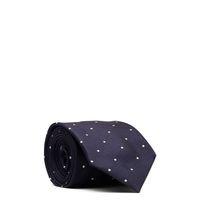 Dotted Silk Tie - Marine