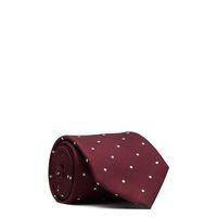 Dotted Silk Tie - Purple Fig