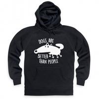 dogs are better than people hoodie